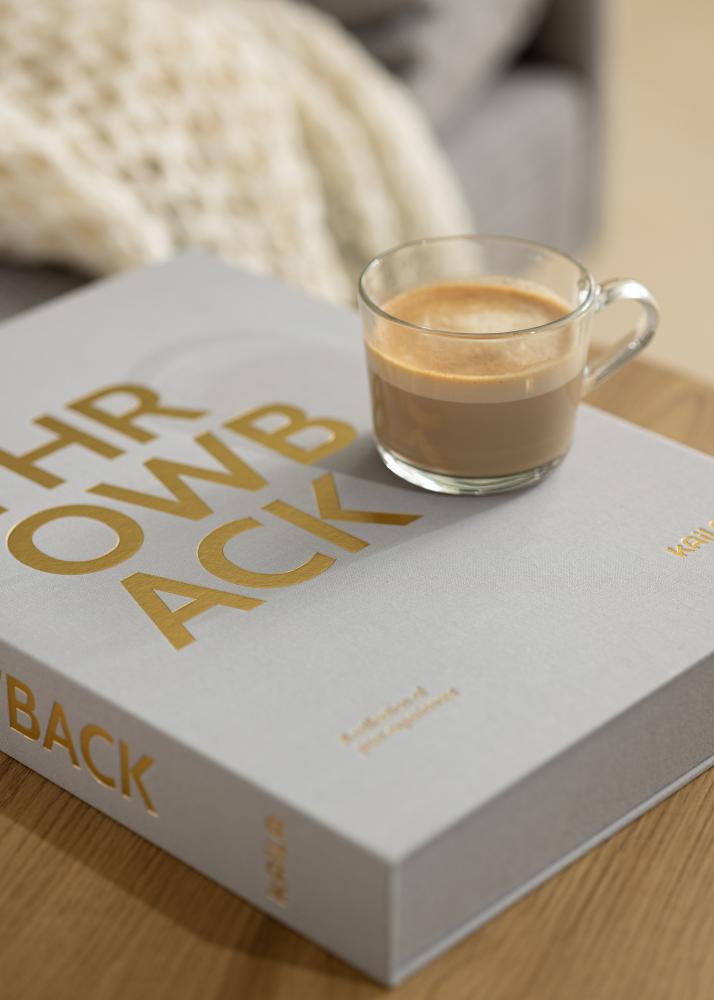 KAILA THROWBACK Grey XL - Coffee Table Photo Album (20 Pages Noires)