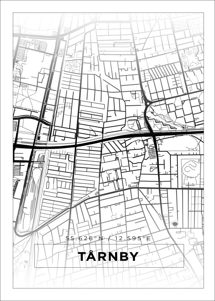 Map - Tårnby - White