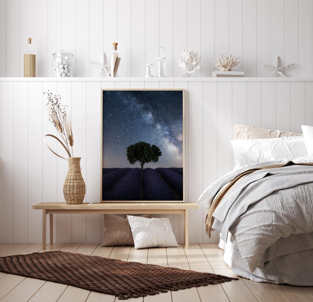 Tree And Milky Way Poster