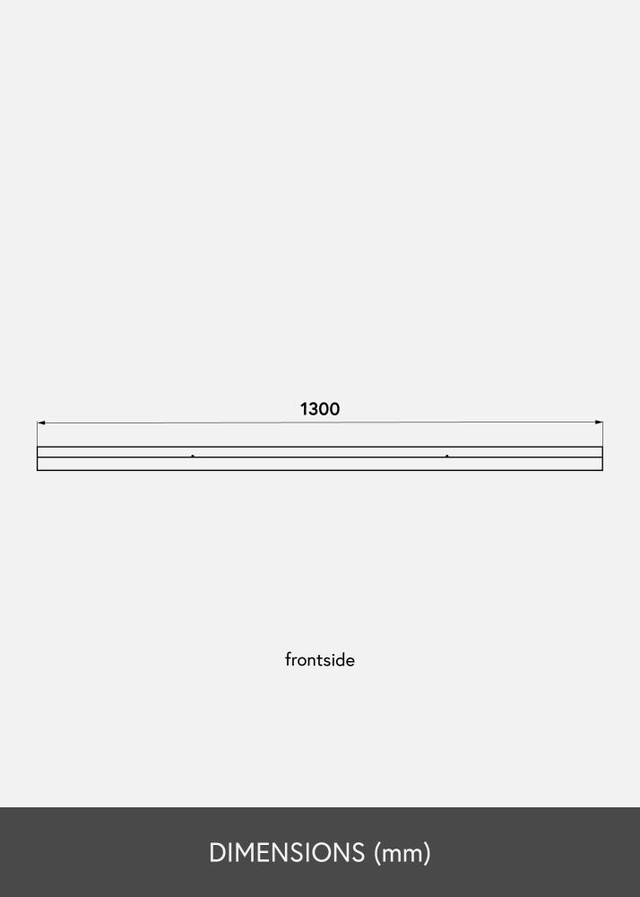 Étagère porte-cadres Blanc 130 cm