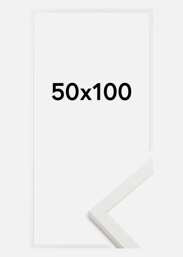 Cadre Trendy Verre Acrylique Blanc 50x100 cm