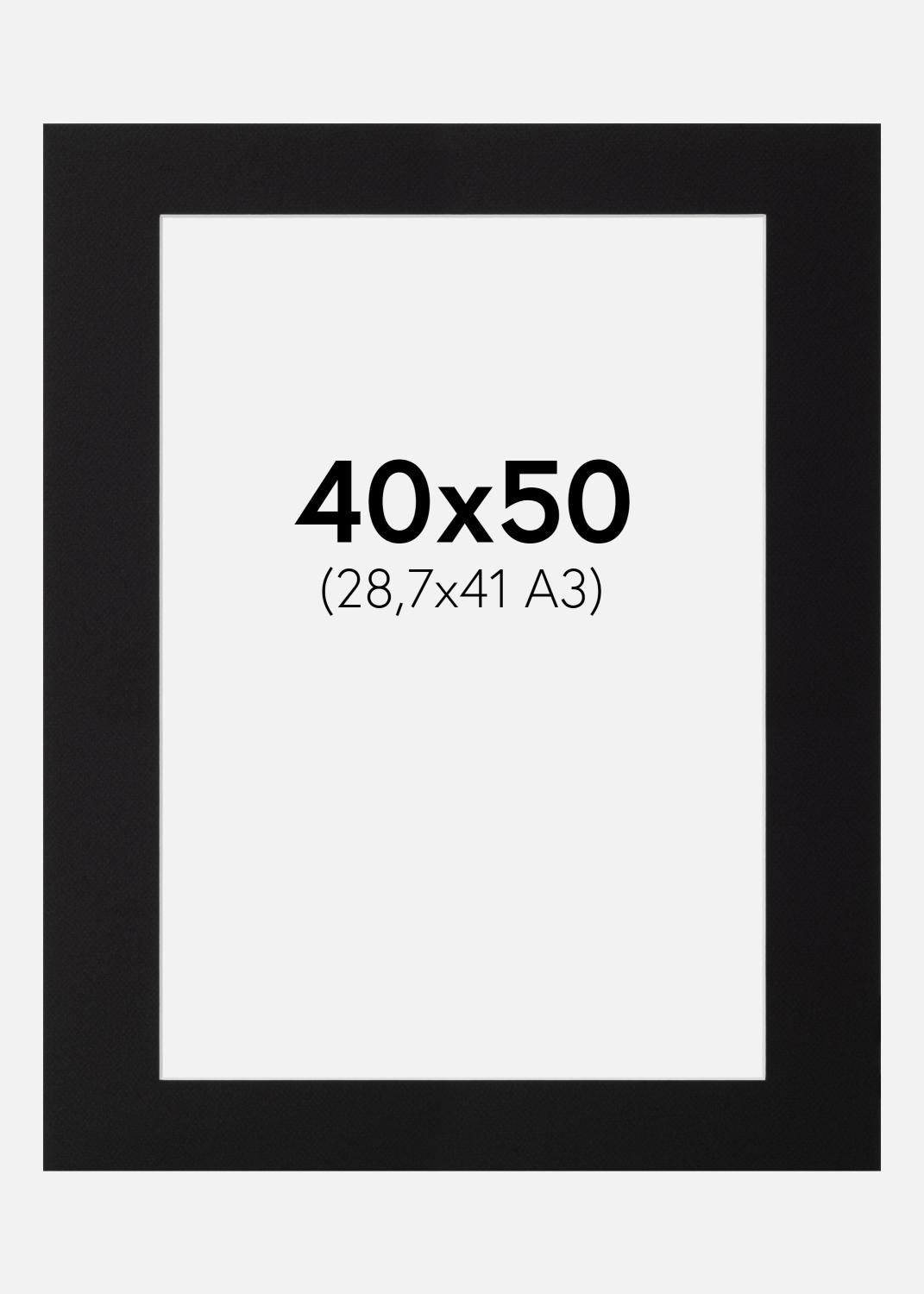 Product Image for Passe-partout Canson Noir (noyau blanc) 40x50 cm (28,7x41 - A3)