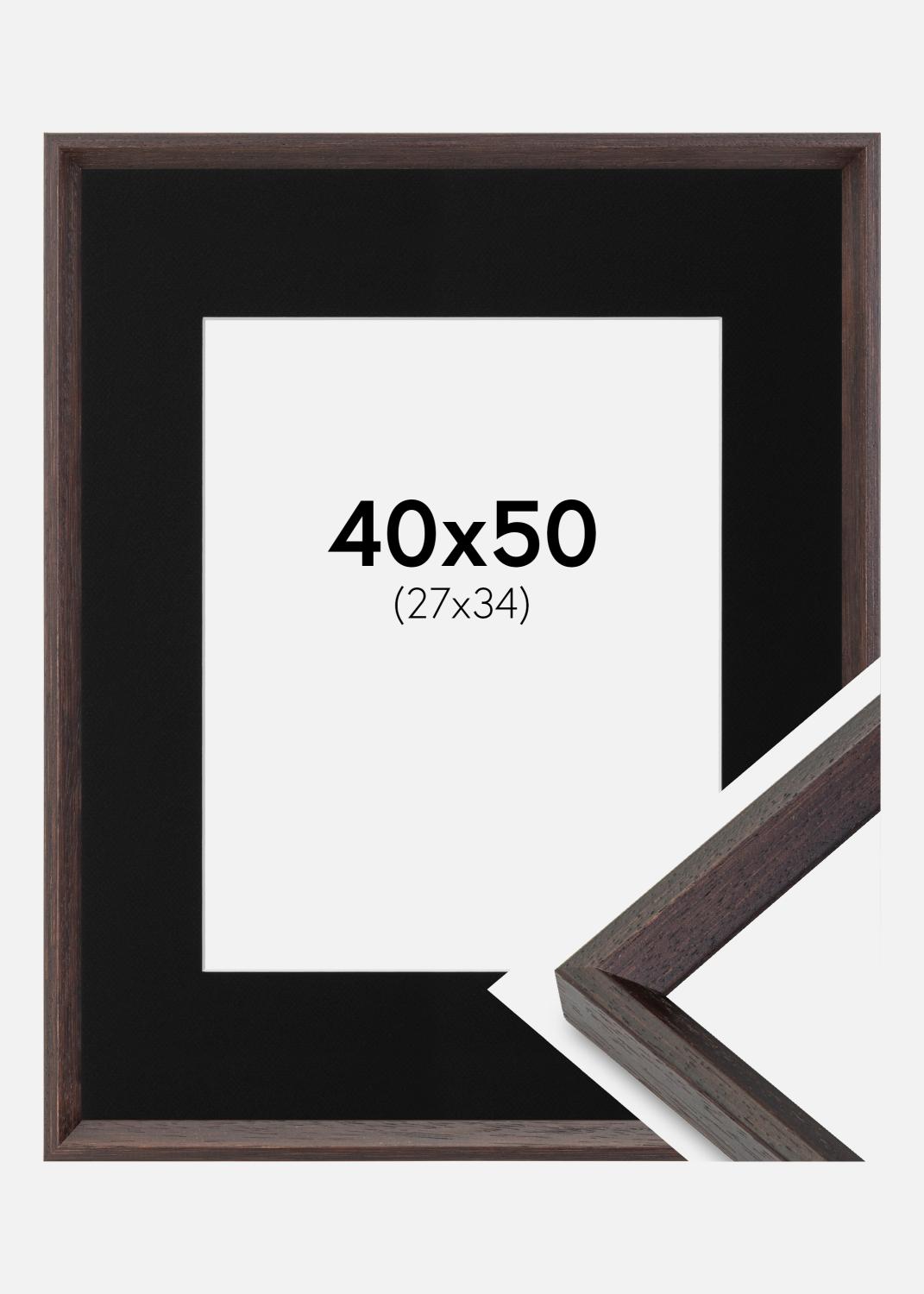 Product Image for Cadre Globe Expresso 40x50 cm - Passe-partout Noir 28x35 cm