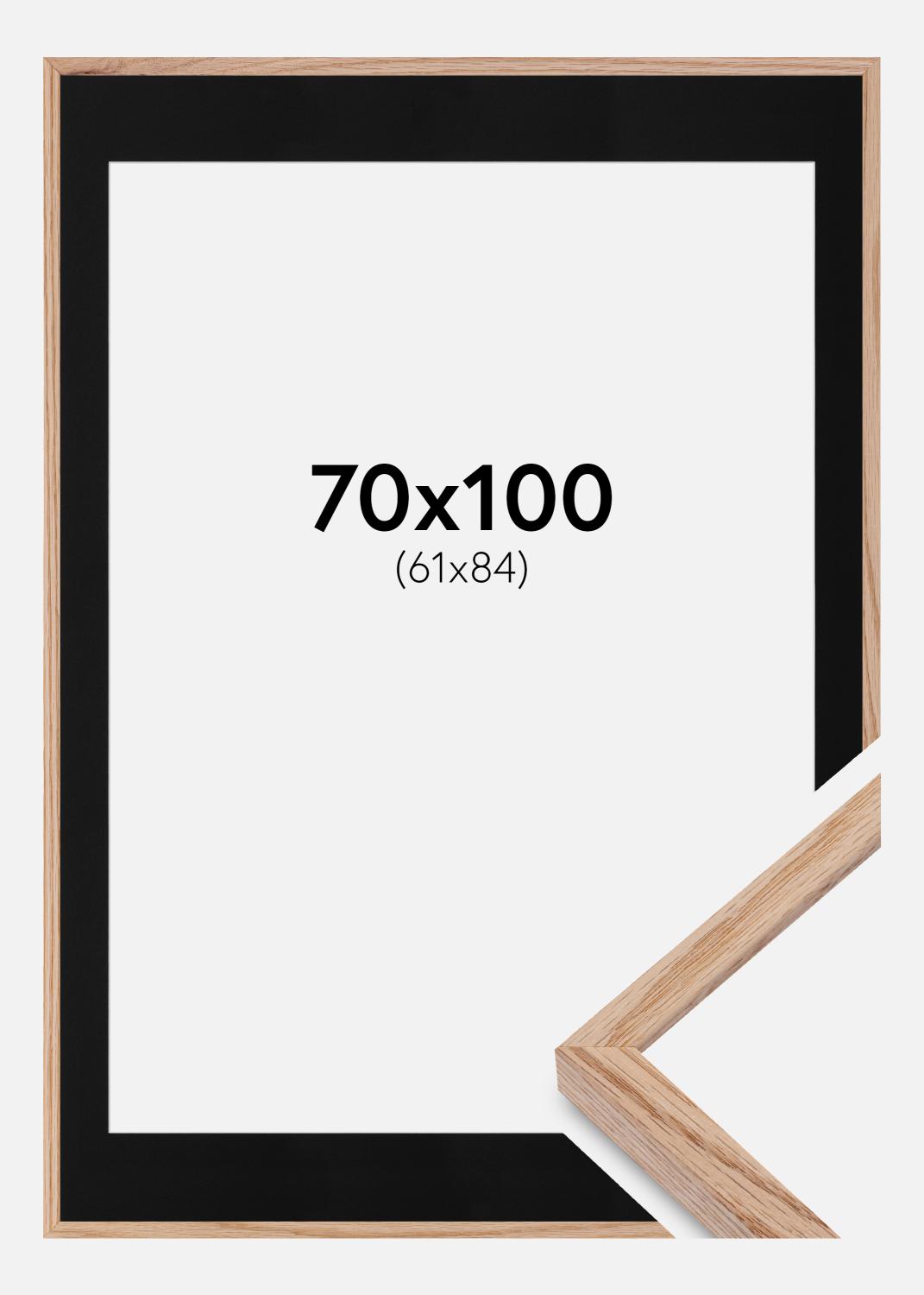 Product Image for Cadre E-Line Wide Chêne 70x100 cm - Passe-partout Noir 62x85 cm