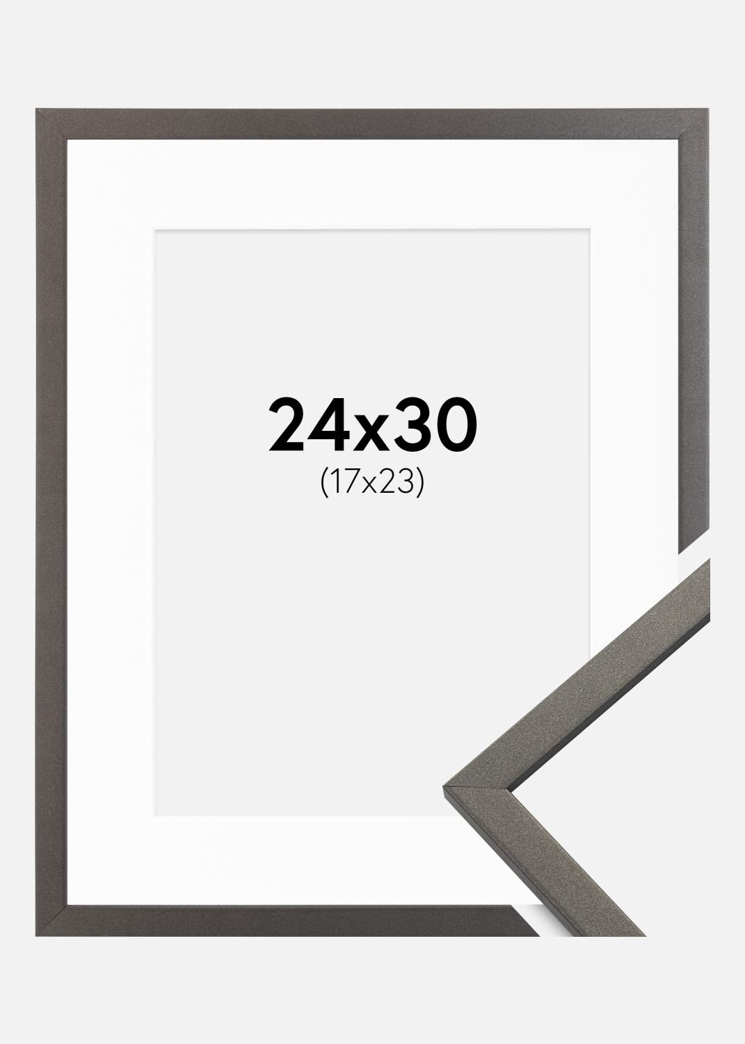Product Image for Cadre Edsbyn Graphite 24x30 cm - Passe-partout Blanc 18x24 cm