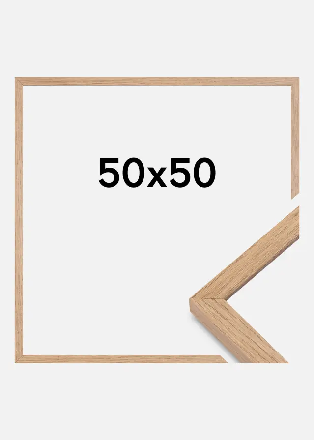 Cadre Montgomery Mat Verre antireflet Chêne 50x50 cm