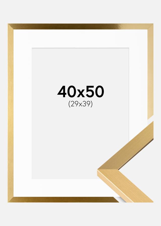 Cadre Selection Or 40x50 cm - Passe-partout Blanc 30x40 cm