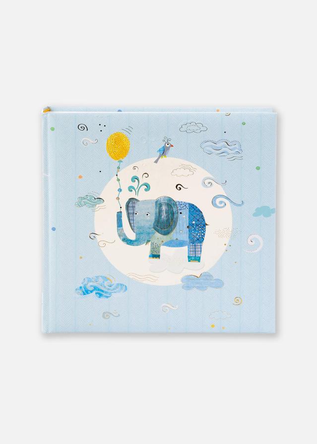 Blue Elephant Album photo - 25x25 cm (60 pages blanches / 30 feuilles)