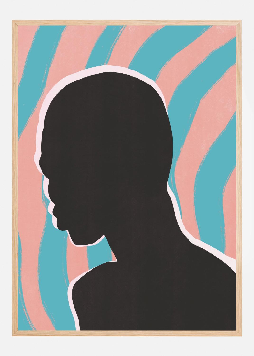 Product Image for Anonymous Portrait In Neon Lights Poster (100x140 cm)