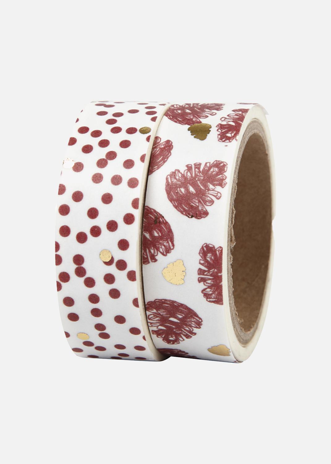 Product Image for Ruban washi Pommes de pin et pois - 15 mm