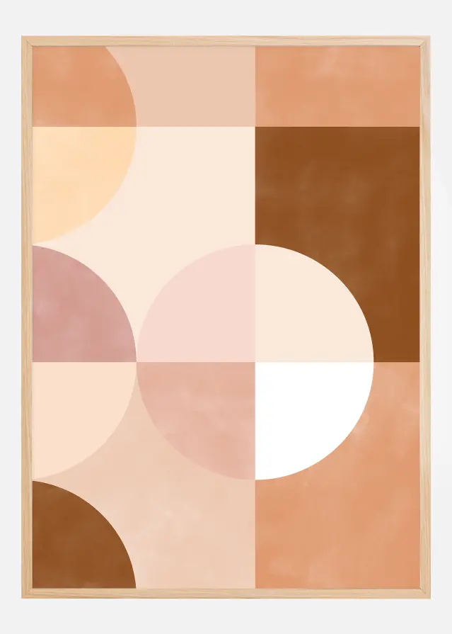 Soft Pink Circles Poster