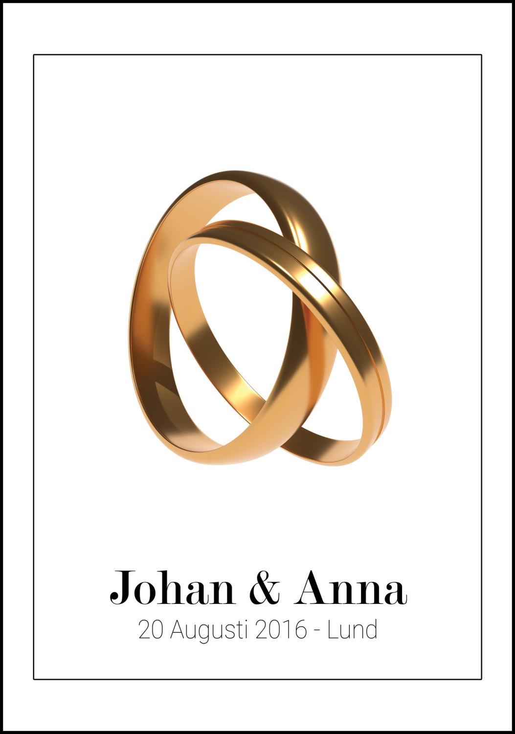 Product Image for Wedding Rings (30x40 cm)