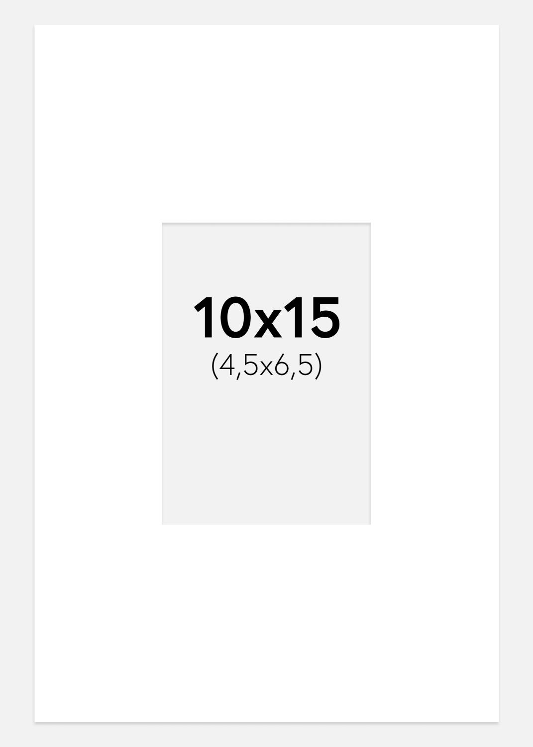 Product Image for Passe-partout Blanc craie 10x15 cm (4,5x6,5 cm)