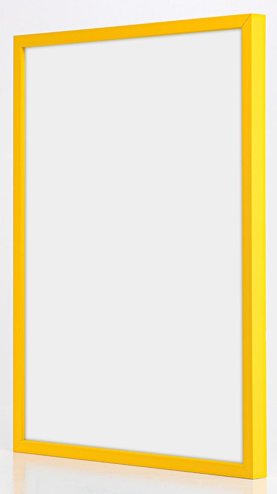 Cadre E-Line Jaune 30x40 cm - Passe-partout Blanc 20x30 cm