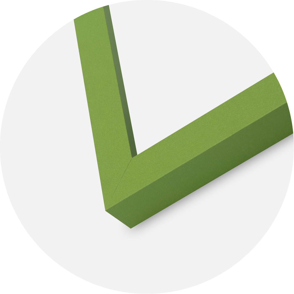 Cadre Selection Verre Acrylique Lime Green 40x40 cm