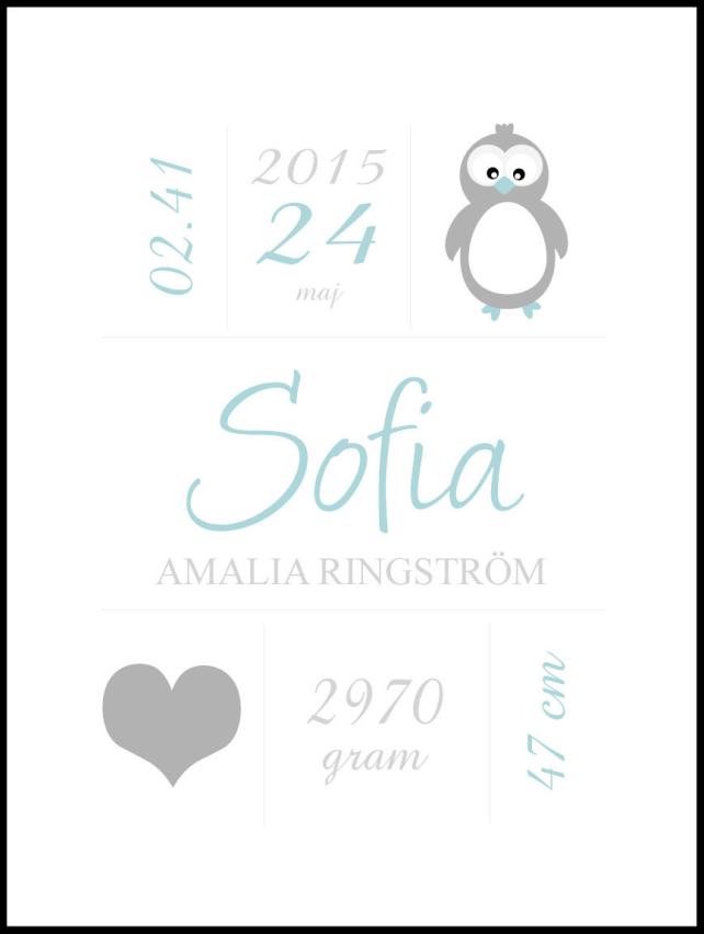 Penguin Birth Poster Green