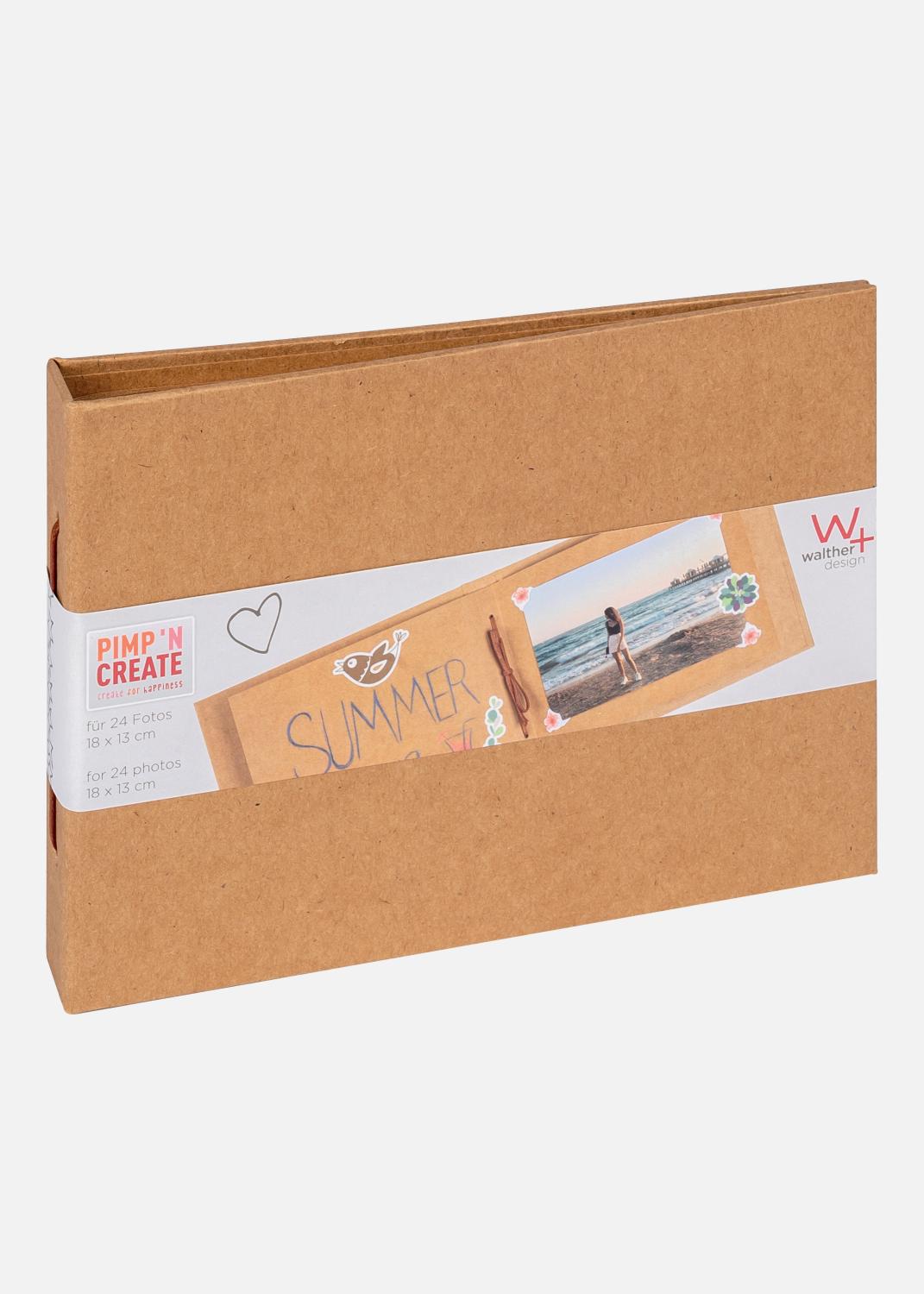 Product Image for Pac Mini Album Brun - 15,5x11 cm (12 Bruna sidor / 6 Feuilles)