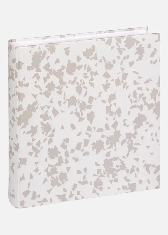 Terrazzo stone Album Blanc - 28x29 cm (60 Pages blanches / 30 Feuilles)