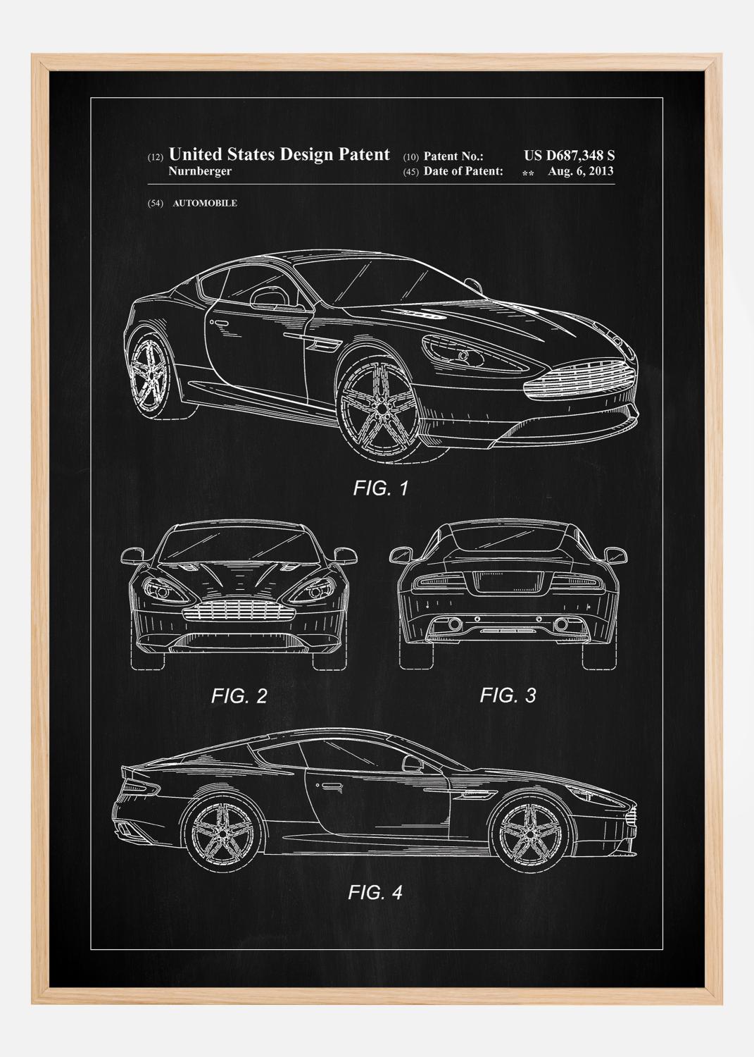 Product Image for Patent Print - Aston Martin - Black Poster (40x50 cm)