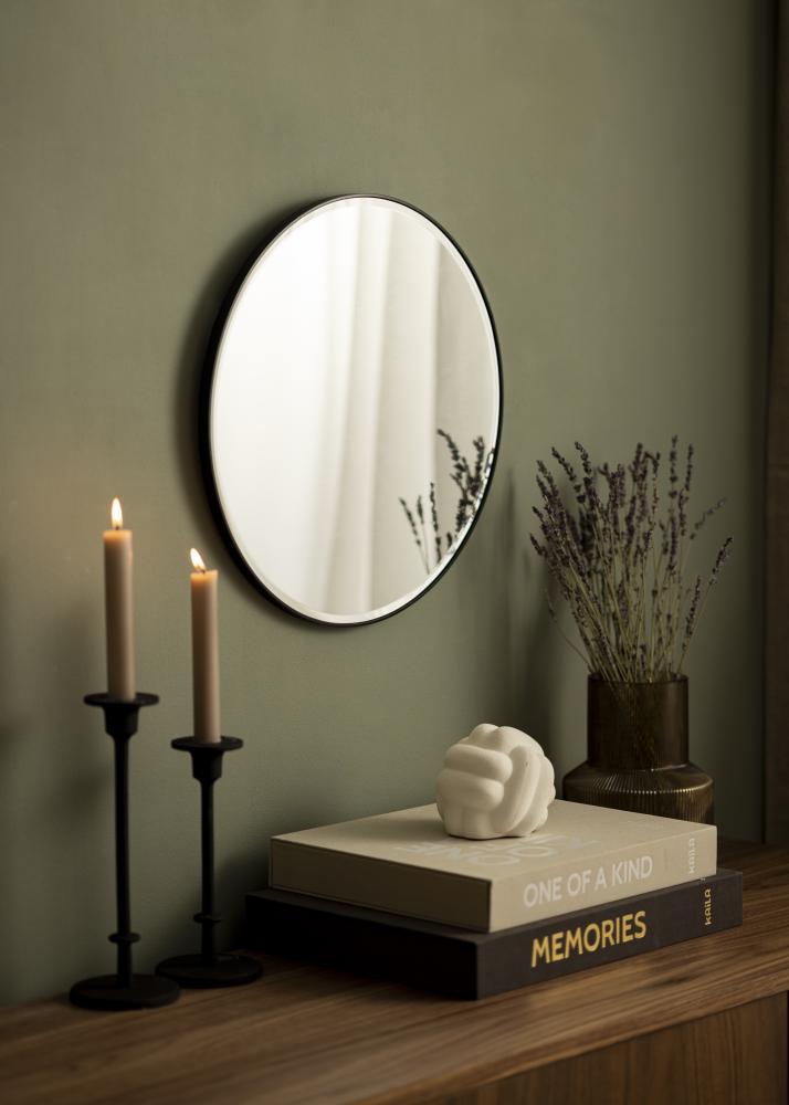 Miroir Premium Black Circle diamètre 40 cm