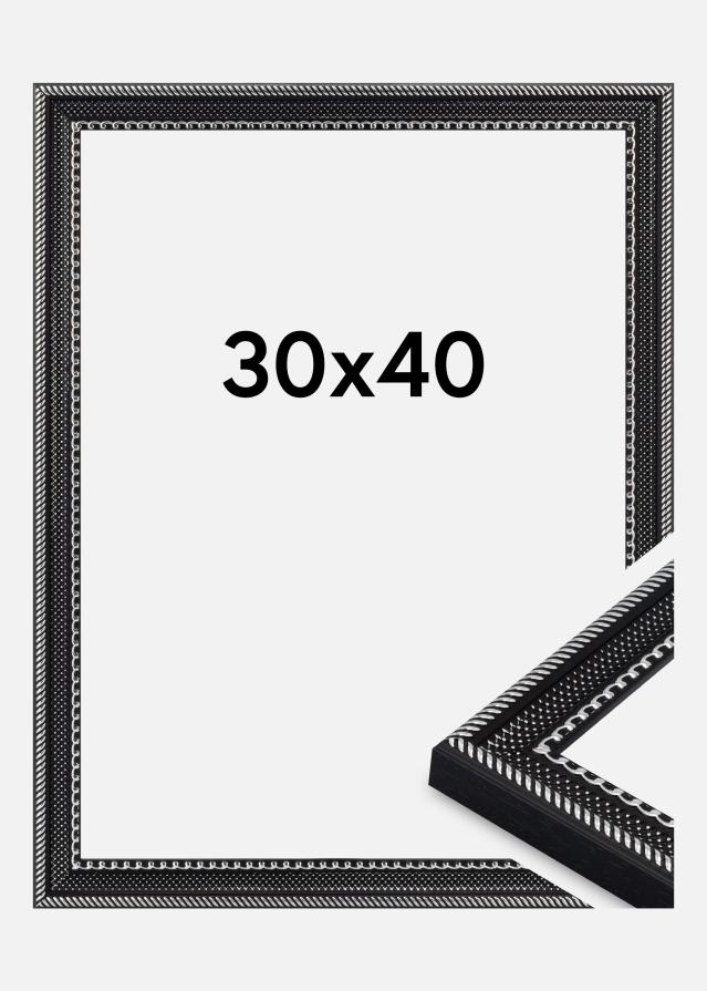 Cadre Trellis Verre Acrylique Vintage Black 30x40 cm