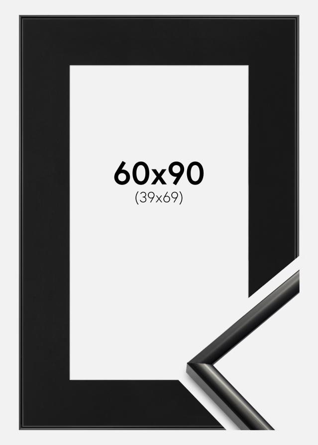 Cadre New Lifestyle Noir 60x90 cm - Passe-partout Noir 40x70 cm