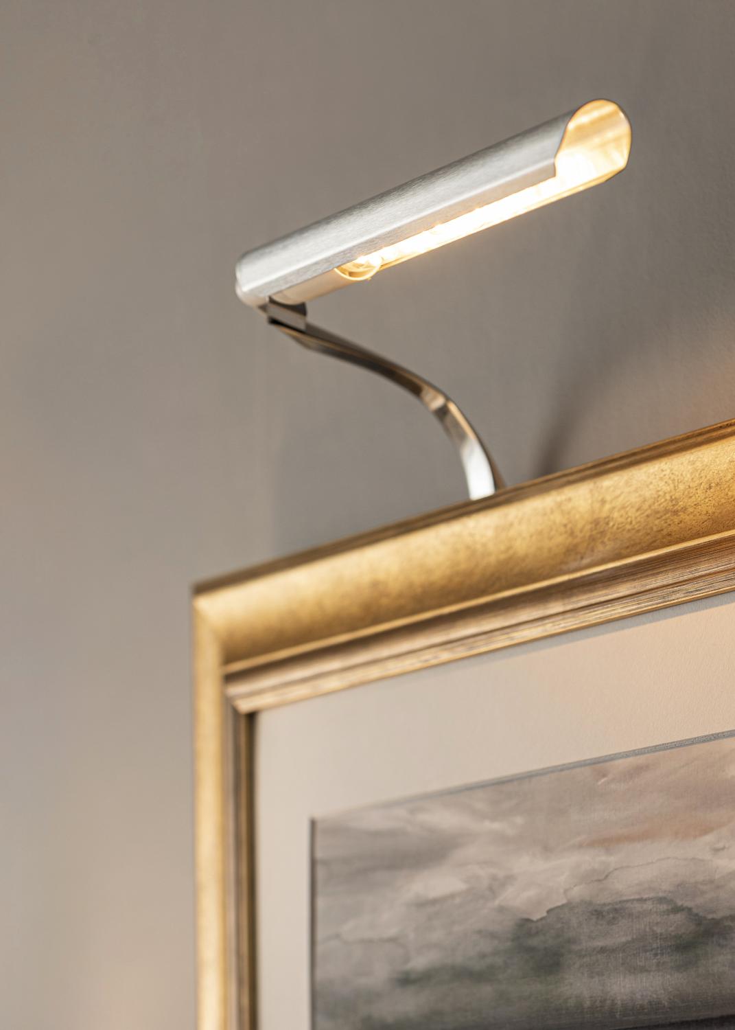 Product Image for Eklunds Uno 1 pour largeur de cadre 25-60 cm Éclairage de tableau - Acier brossé