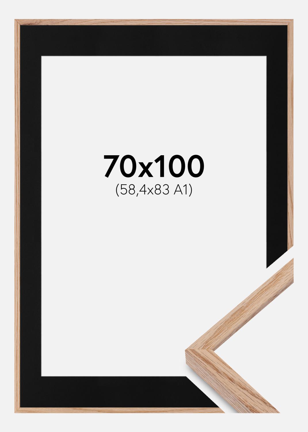 Product Image for Cadre E-Line Wide Chêne 70x100 cm - Passe-partout Noir 59,4x84 cm