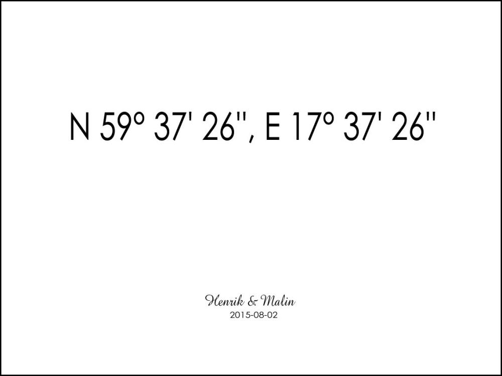 Coordinates Black