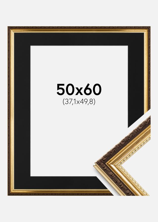 Cadre Abisko Or 50x60 cm - Passe-partout Noir 15x20 pouces (38,1x50,8 cm)