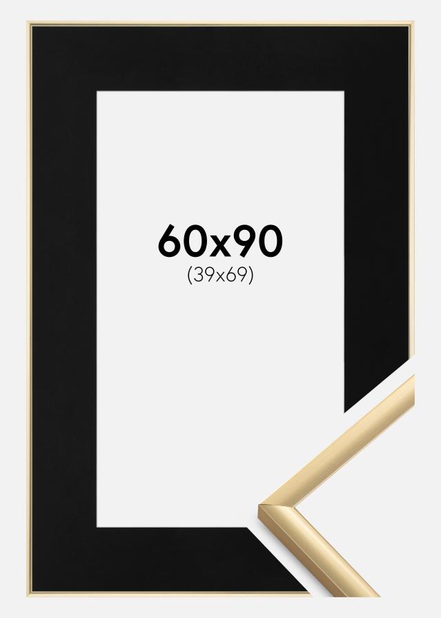 Cadre New Lifestyle Or 60x90 cm - Passe-partout Noir 40x70 cm