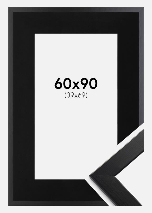 Cadre Trendline Noir 60x90 cm - Passe-partout Noir 40x70 cm