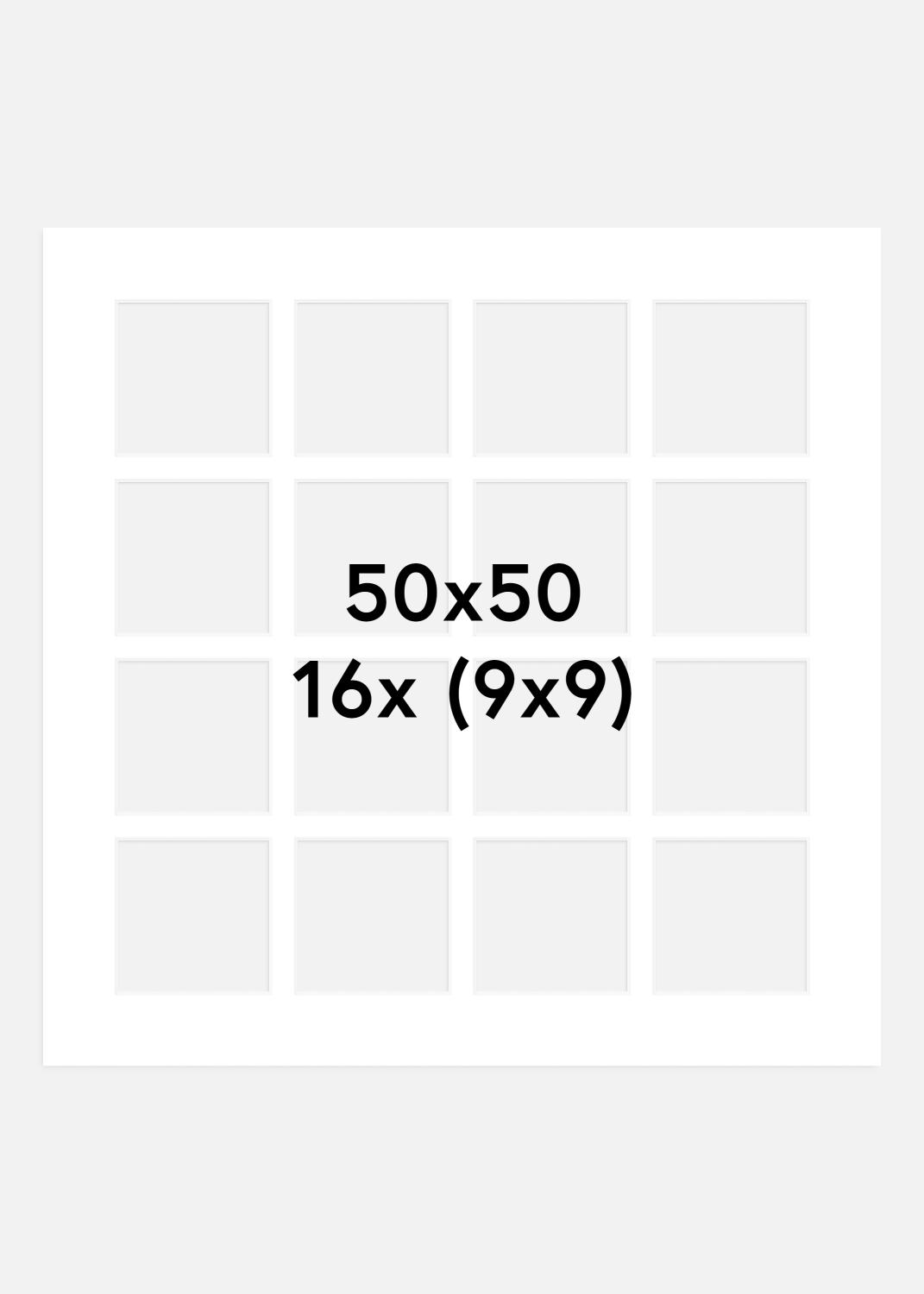 Product Image for Passe-partout Blanc 50x50 cm - 16 Images collage
