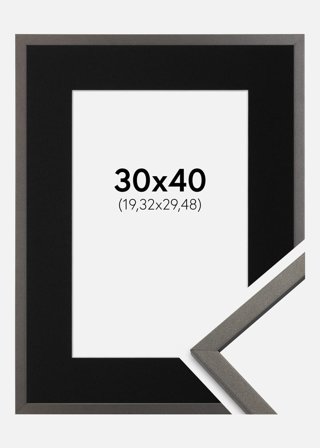 Product Image for Cadre Edsbyn Graphite 30x40 cm - Passe-partout Noir 8x12 pouces