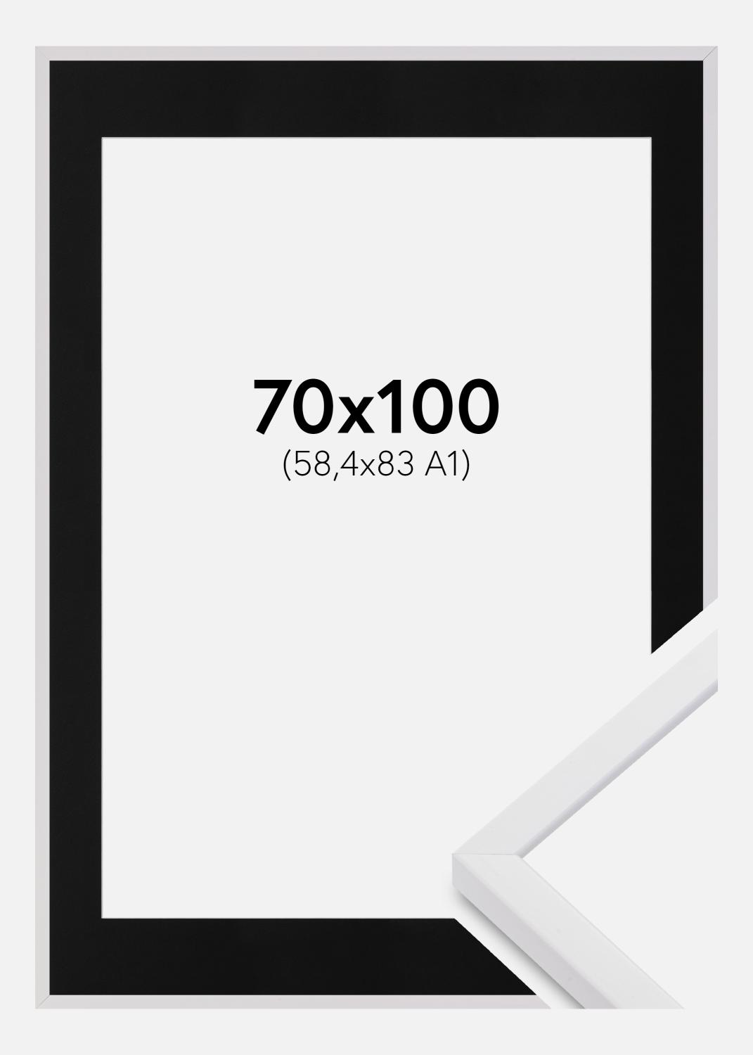 Product Image for Cadre E-Line Wide Blanc 70x100 cm - Passe-partout Noir 59,4x84 cm