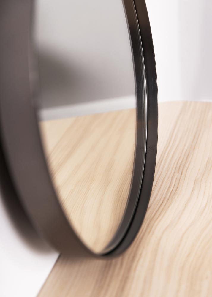 Miroir House Doctor Reflektion Noir diamètre 40 cm