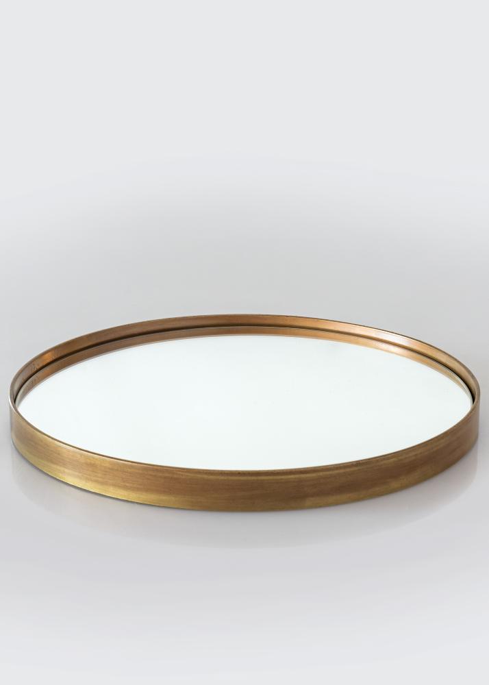 Miroir House Doctor Réflexion Antique Laiton diamètre 30 cm