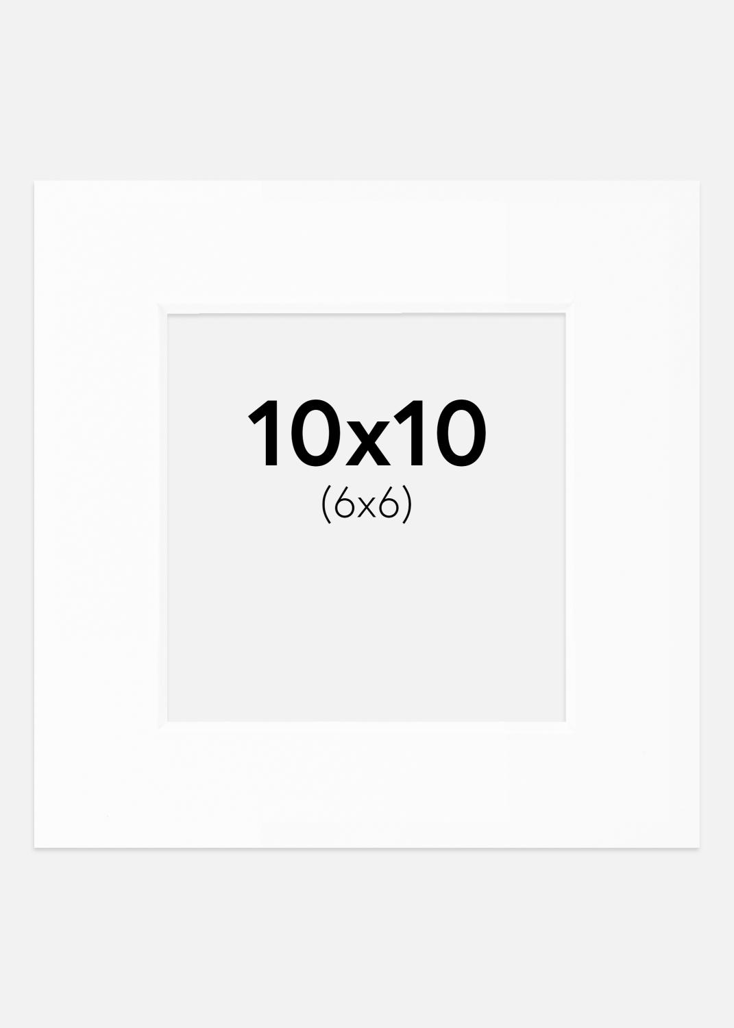 Product Image for Passe-partout Blanc Standard (noyau blanc) 10x10 cm (6x6)