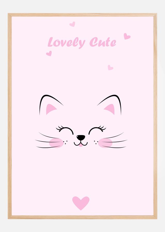 Pink Cat Poster