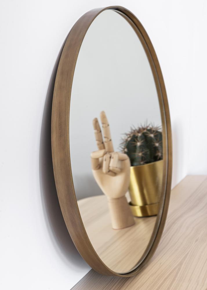 Miroir House Doctor Reflektion Antique Laiton diamètre 40 cm