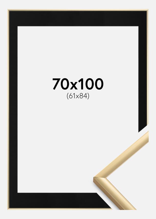 Cadre New Lifestyle Or 70x100 cm - Passe-partout Noir 62x85 cm