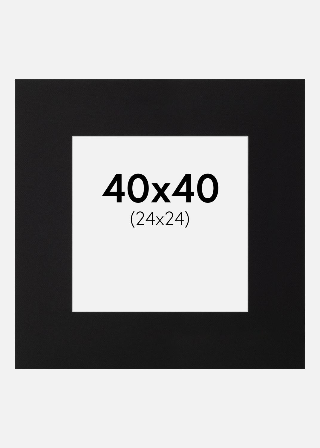 Product Image for Passe-partout Canson Noir (noyau blanc) 40x40 cm (24x24)