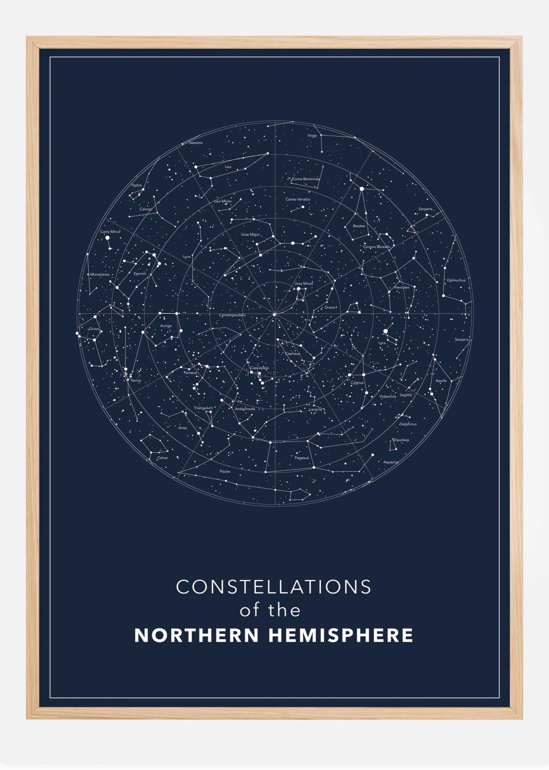 Product Image for Northern hemisphere Dark Poster (40x50 cm)
