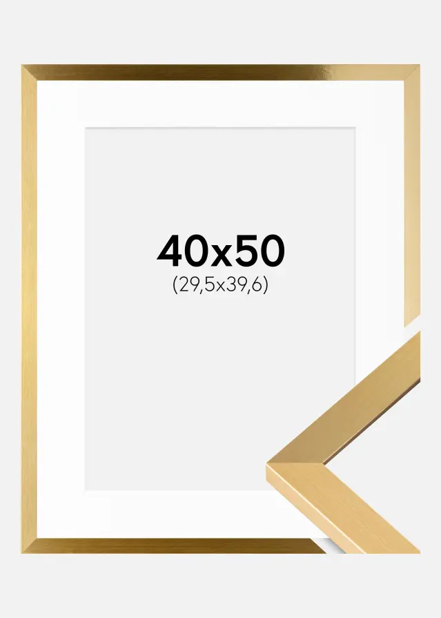 Cadre Selection Or 40x50 cm - Passe-partout Blanc 12x16 pouces