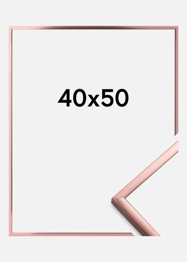 Cadre Poster Aluminum Or rosé 40x50 cm