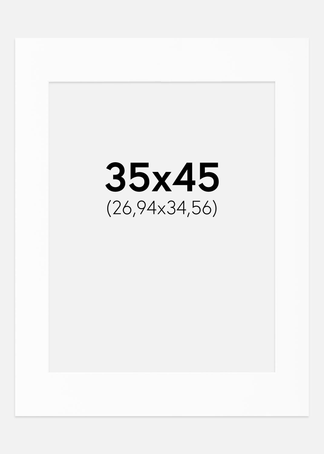 Product Image for Passe-partout Blanc Standard (noyau blanc) 35x45 cm (26,94x34,56)