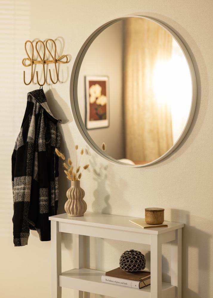 Miroir Reflection Blanc 80 cm Ø