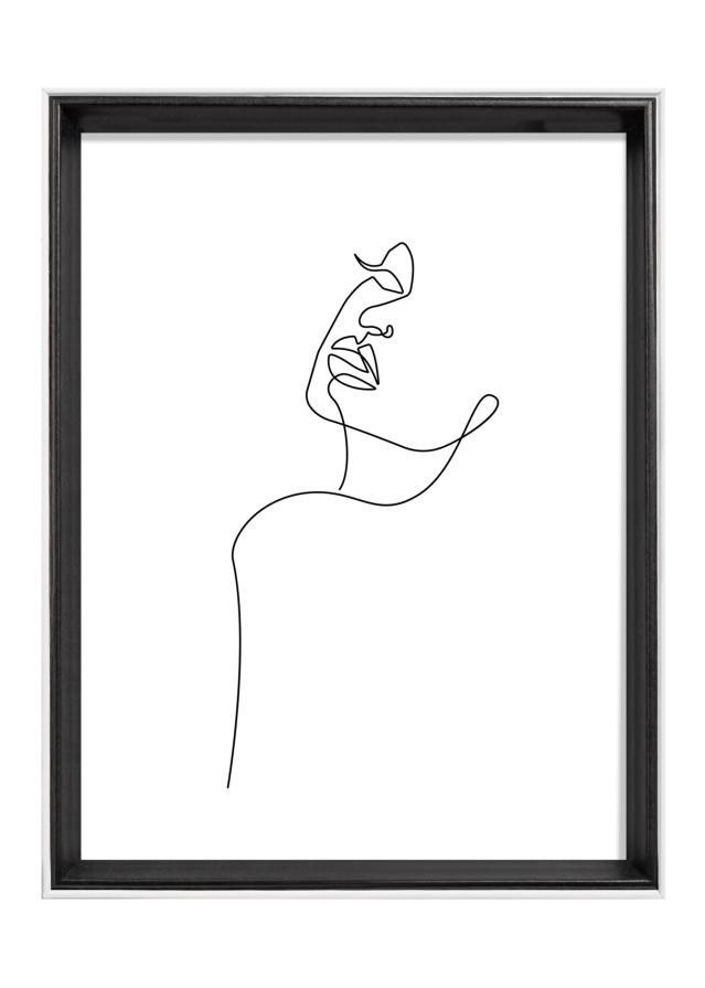 Cadre Silhouette Noir 18x24 cm