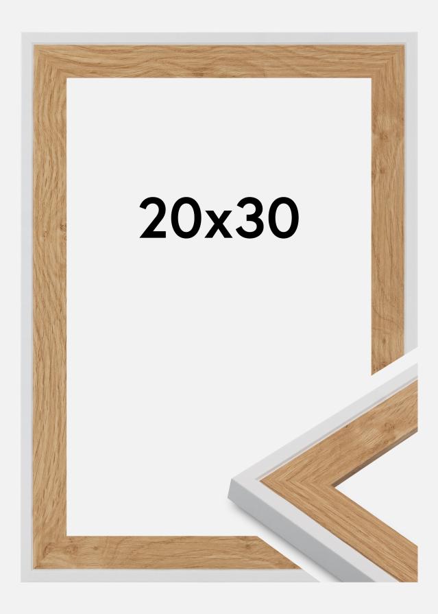 Cadre Linea Verre Acrylique Beech / White 20x30 cm