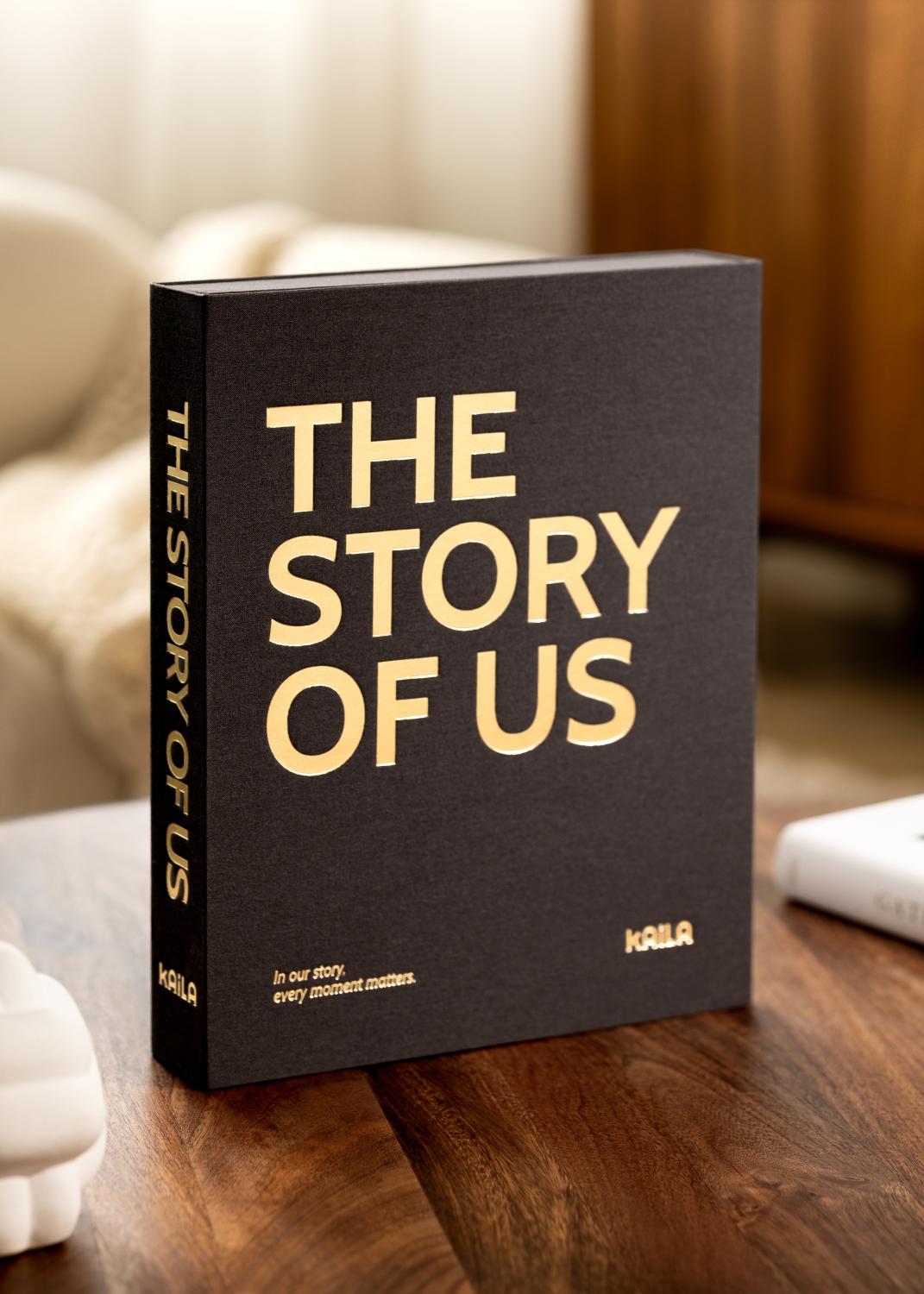 Product Image for KAILA THE STORY OF US Black - Coffee Table Photo Album (60 Pages Noires)